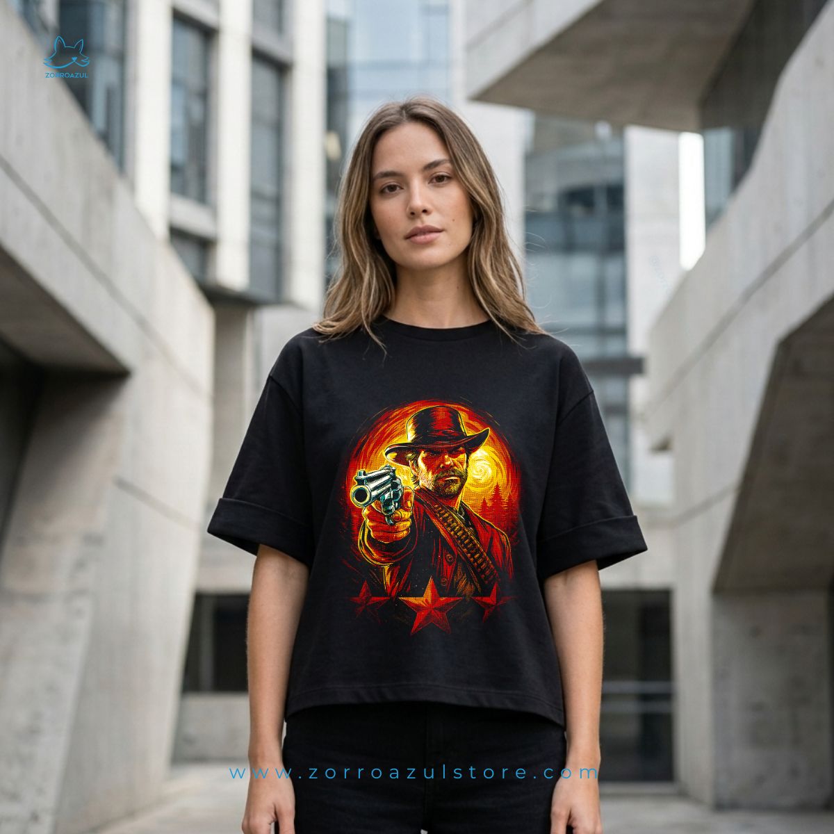 Camiseta Japonesa Red Dead Redemption 2