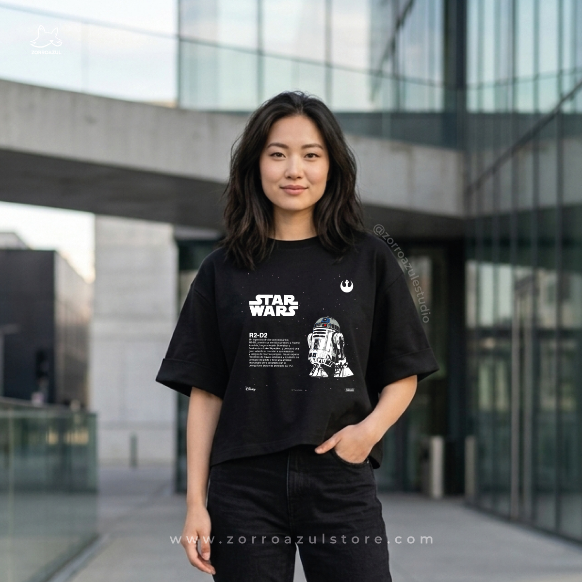 Camiseta Japonesa Star Wars R2-D2