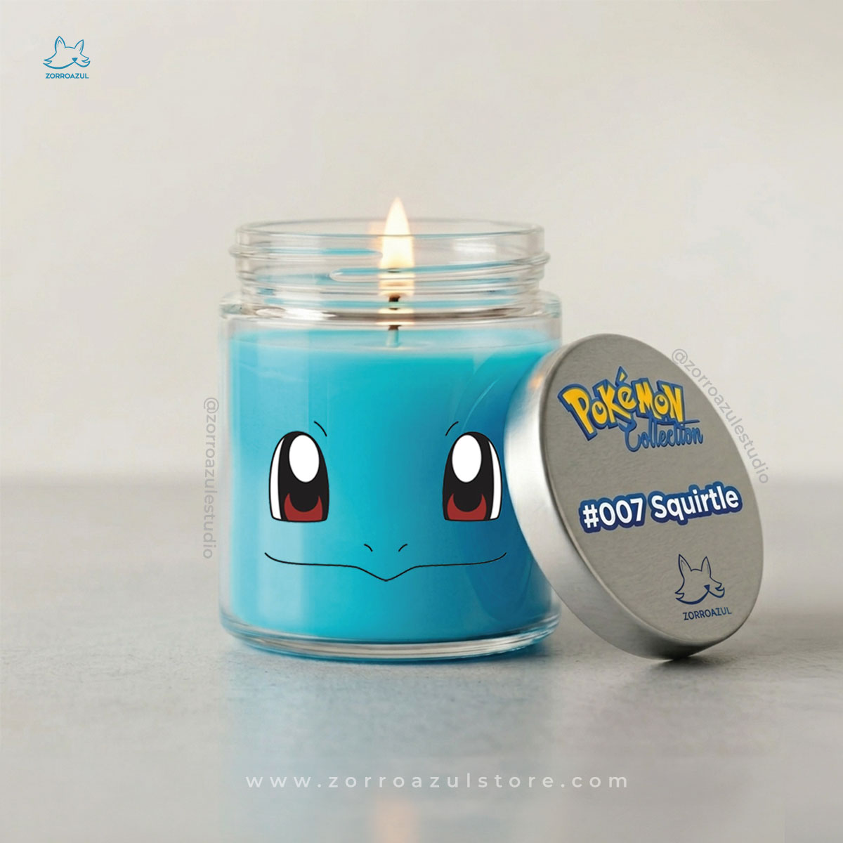 Vela Squirtle #007 Frescura Marina💧